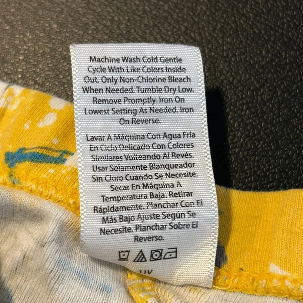 Old Navy Toddler Boys Yellow Construction Truck Cotton Pajama Pants 3T 1507
